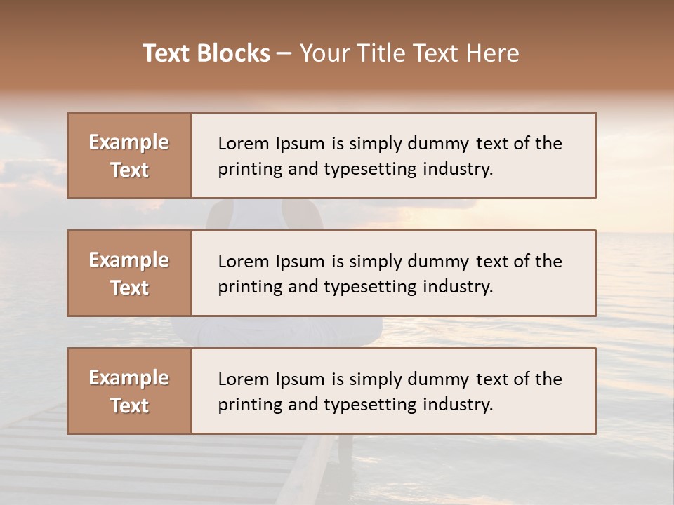 Silhouette Fitness Maldives PowerPoint Template