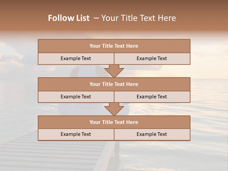 Silhouette Fitness Maldives PowerPoint Template