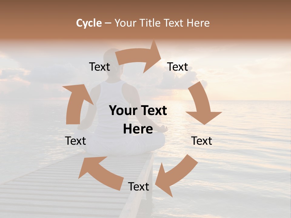 Silhouette Fitness Maldives PowerPoint Template