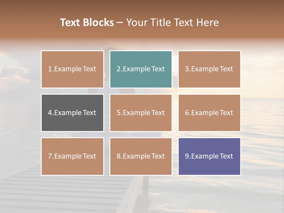 Silhouette Fitness Maldives PowerPoint Template