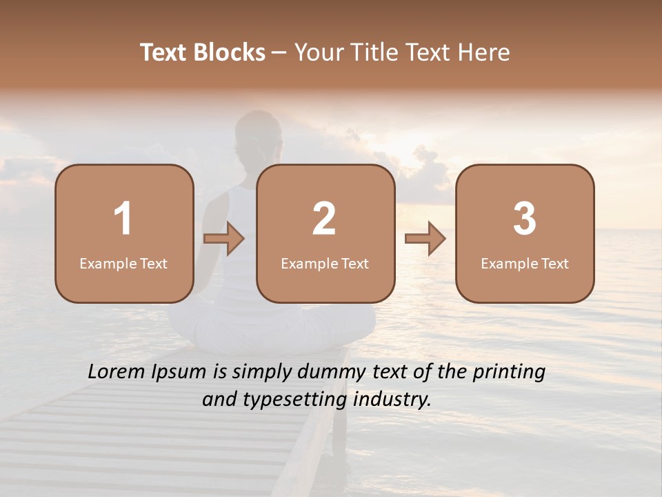 Silhouette Fitness Maldives PowerPoint Template