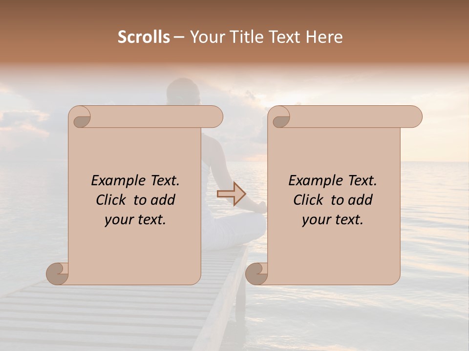 Silhouette Fitness Maldives PowerPoint Template