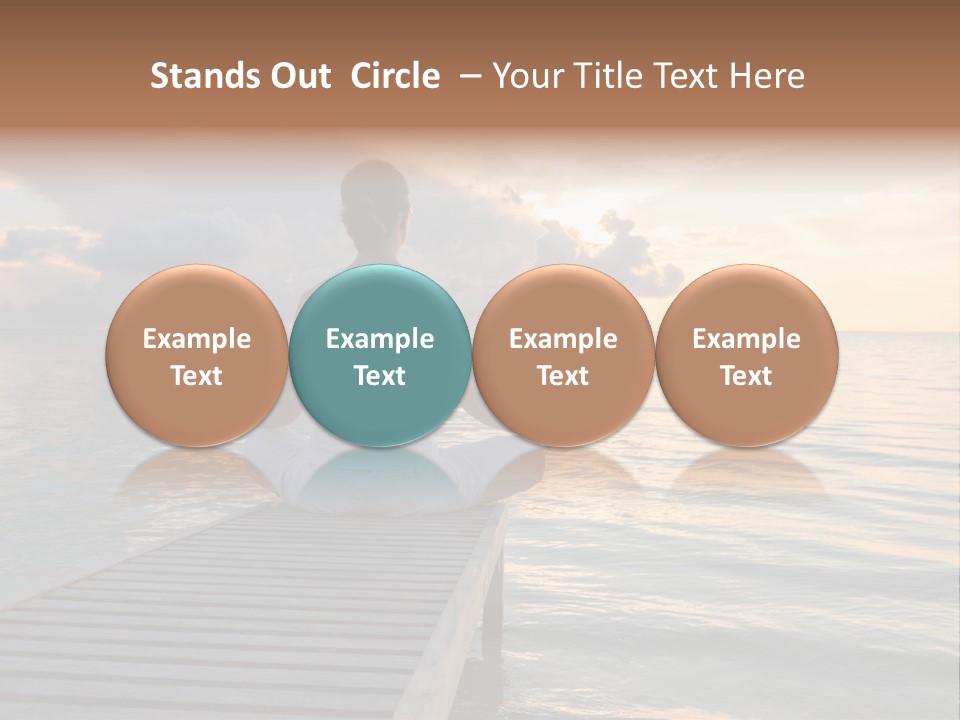 Silhouette Fitness Maldives PowerPoint Template