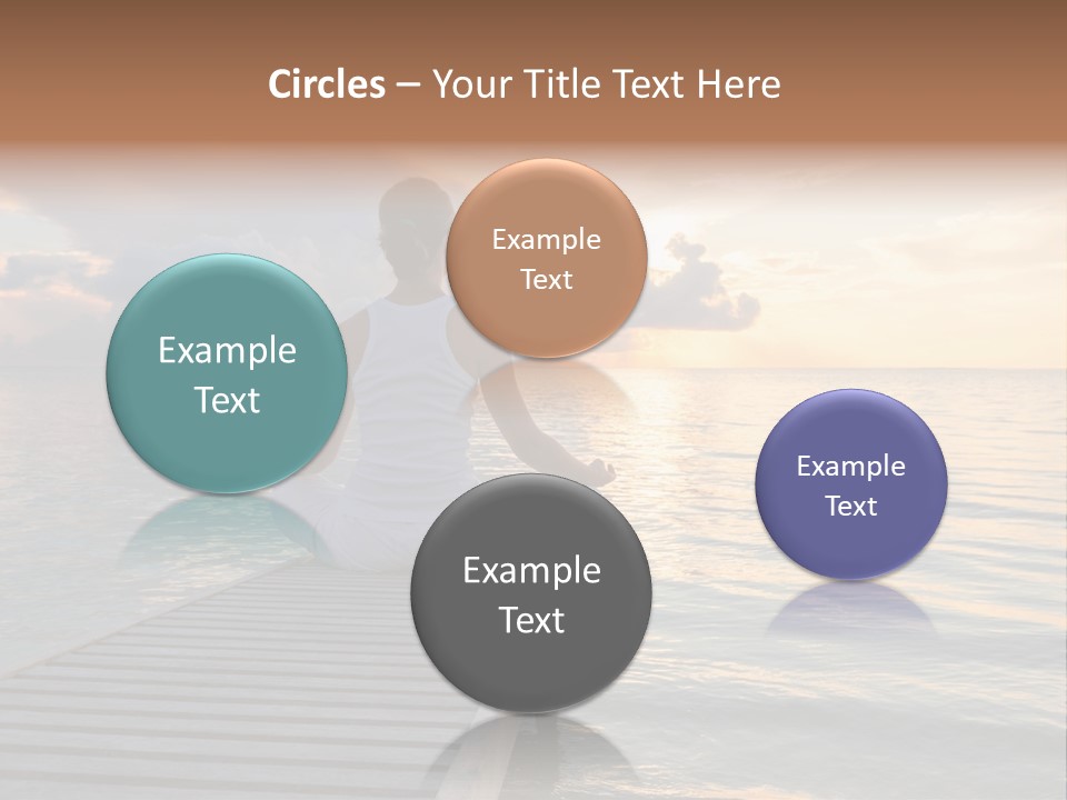 Silhouette Fitness Maldives PowerPoint Template