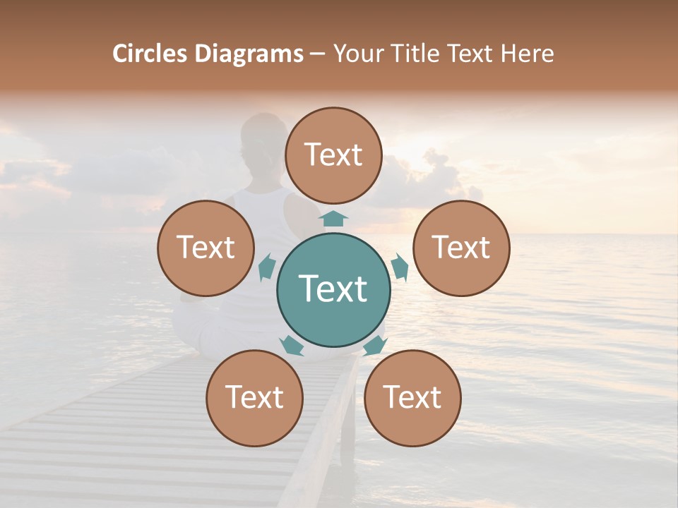 Silhouette Fitness Maldives PowerPoint Template