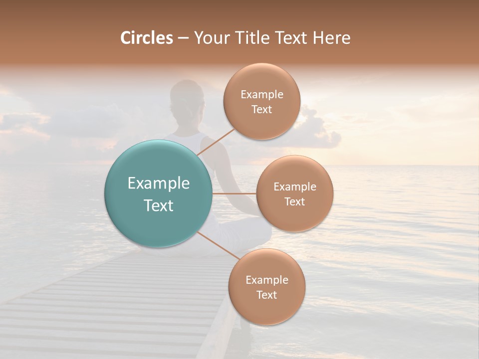 Silhouette Fitness Maldives PowerPoint Template