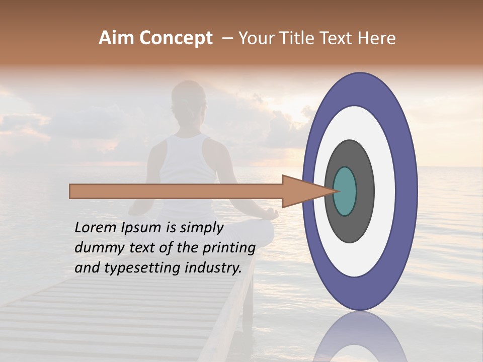 Silhouette Fitness Maldives PowerPoint Template