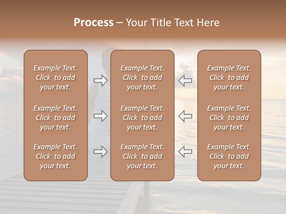 Silhouette Fitness Maldives PowerPoint Template