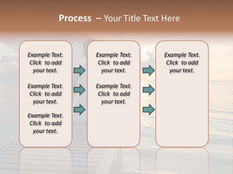Silhouette Fitness Maldives PowerPoint Template