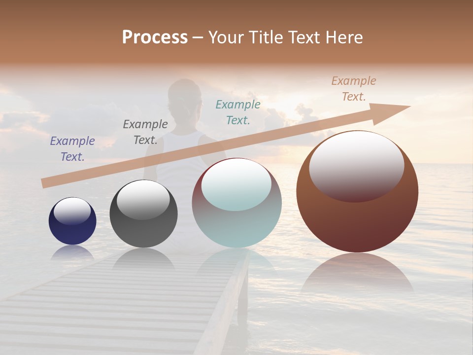 Silhouette Fitness Maldives PowerPoint Template