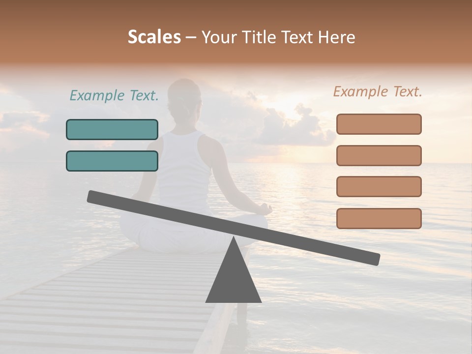 Silhouette Fitness Maldives PowerPoint Template