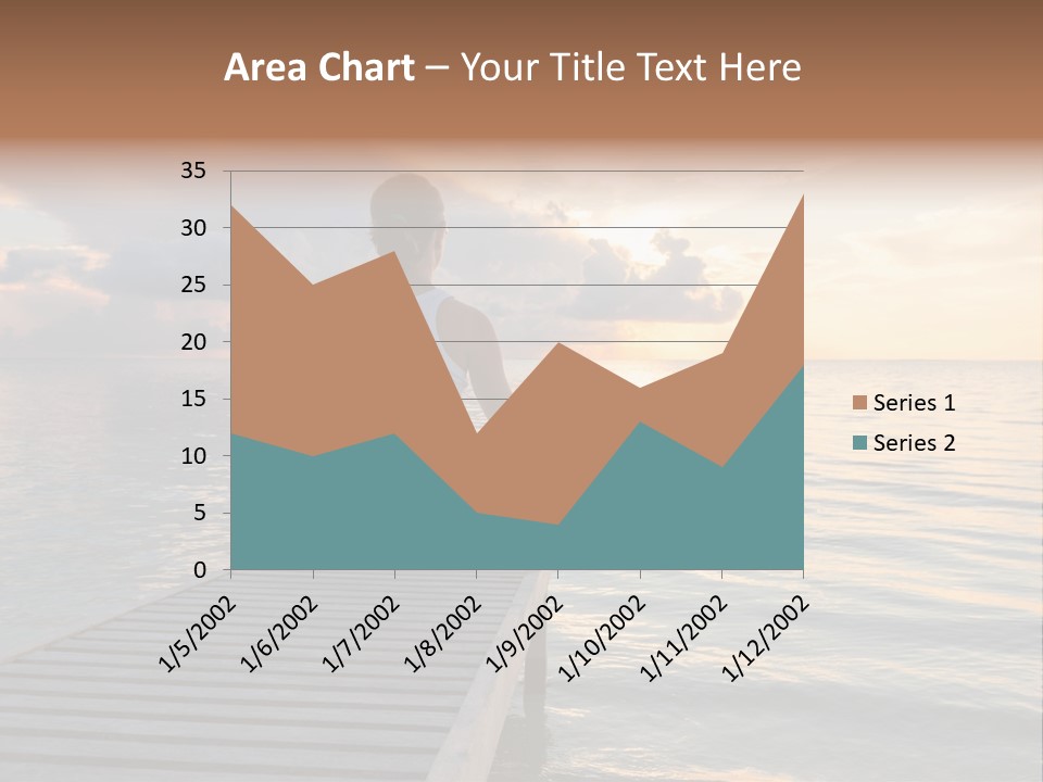 Silhouette Fitness Maldives PowerPoint Template