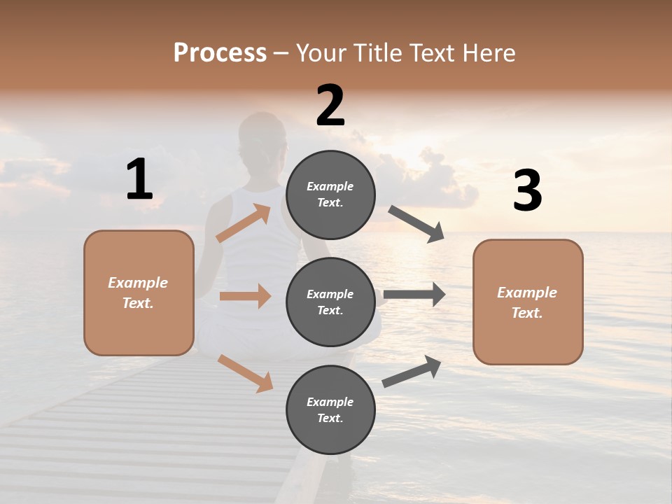 Silhouette Fitness Maldives PowerPoint Template