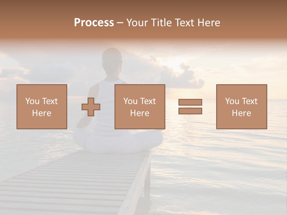 Silhouette Fitness Maldives PowerPoint Template