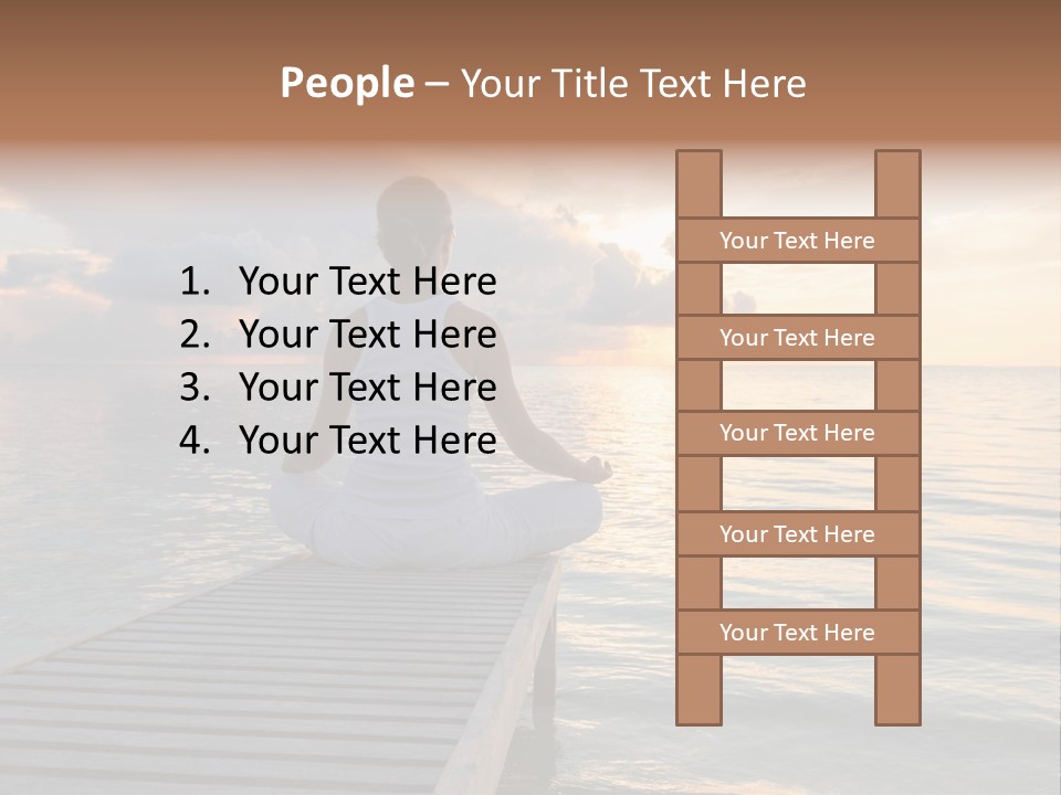 Silhouette Fitness Maldives PowerPoint Template