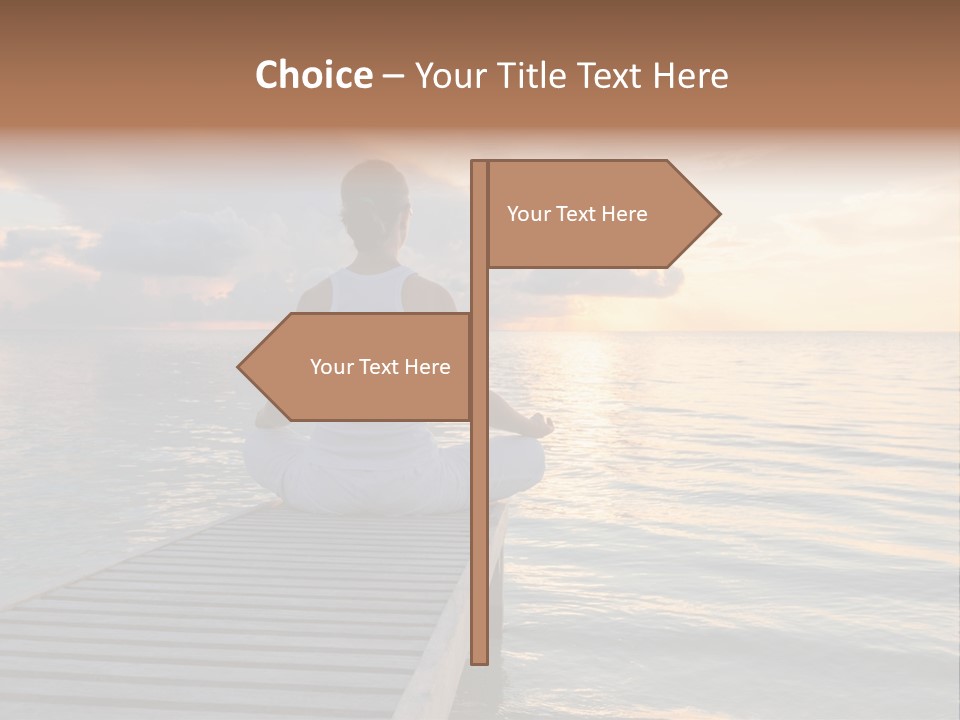 Silhouette Fitness Maldives PowerPoint Template