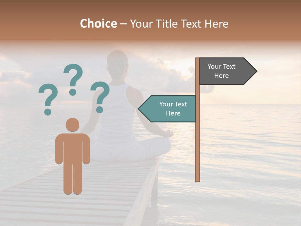 Silhouette Fitness Maldives PowerPoint Template