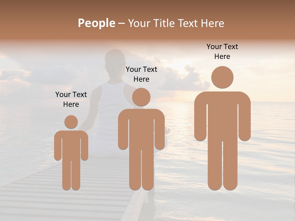 Silhouette Fitness Maldives PowerPoint Template