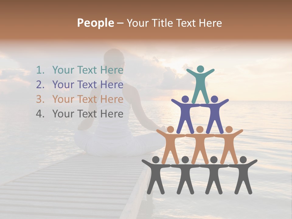 Silhouette Fitness Maldives PowerPoint Template