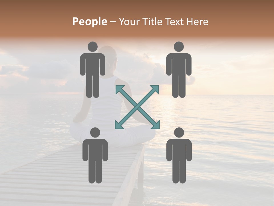 Silhouette Fitness Maldives PowerPoint Template