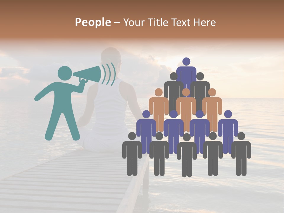 Silhouette Fitness Maldives PowerPoint Template