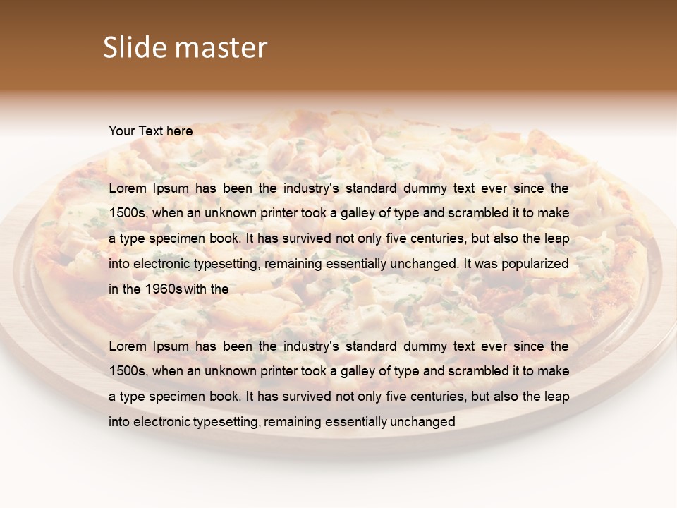 Meal Fresh Isolated PowerPoint Template