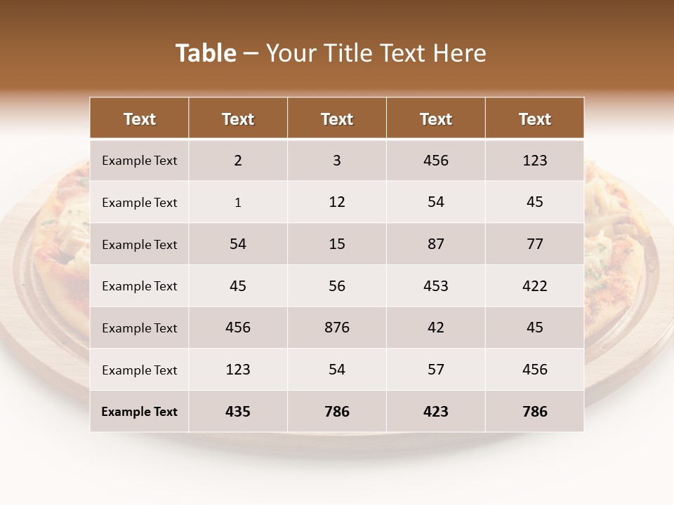 Meal Fresh Isolated PowerPoint Template
