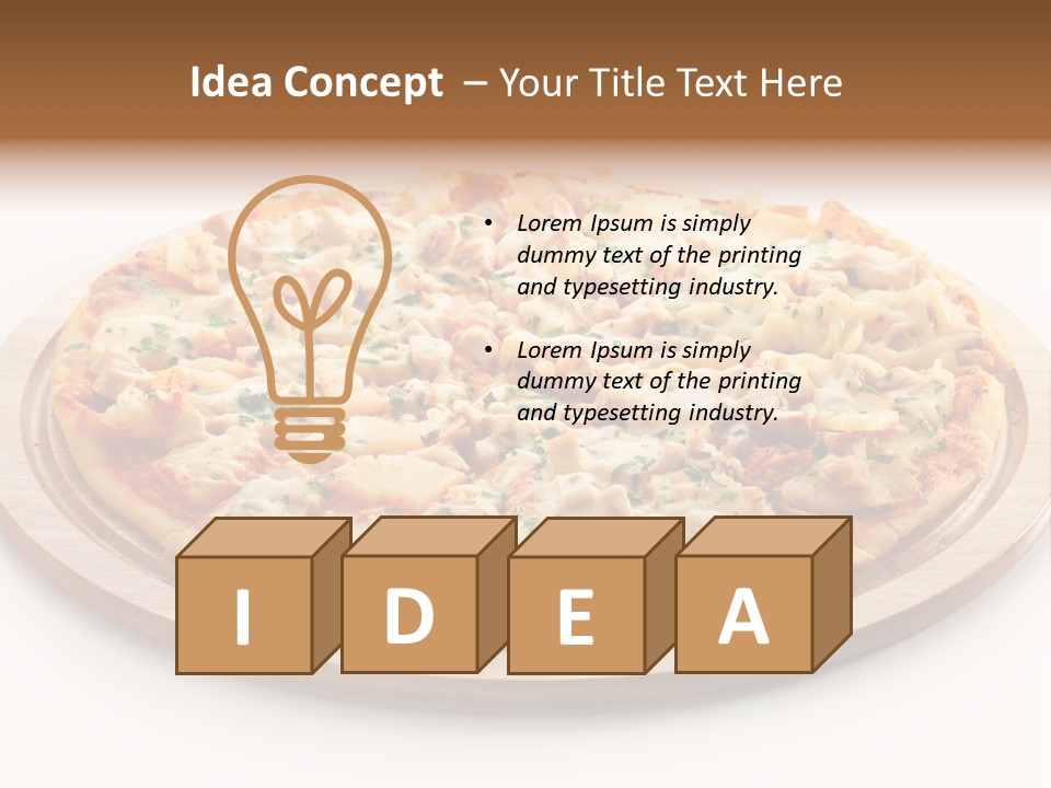 Meal Fresh Isolated PowerPoint Template