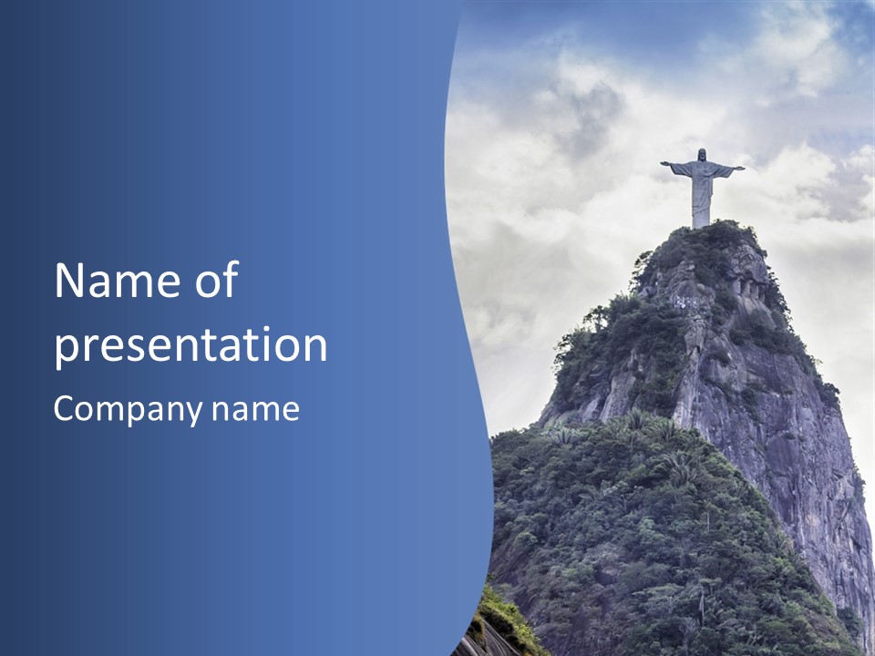 Rio De Janeiro Landmark Landscape PowerPoint Template