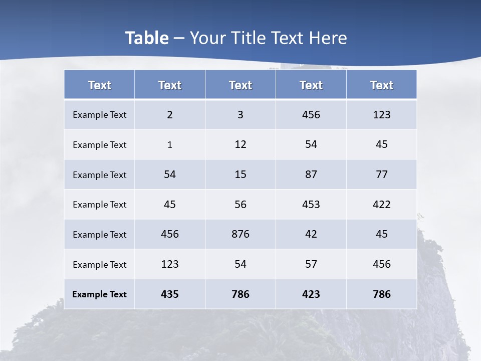 Rio De Janeiro Landmark Landscape PowerPoint Template