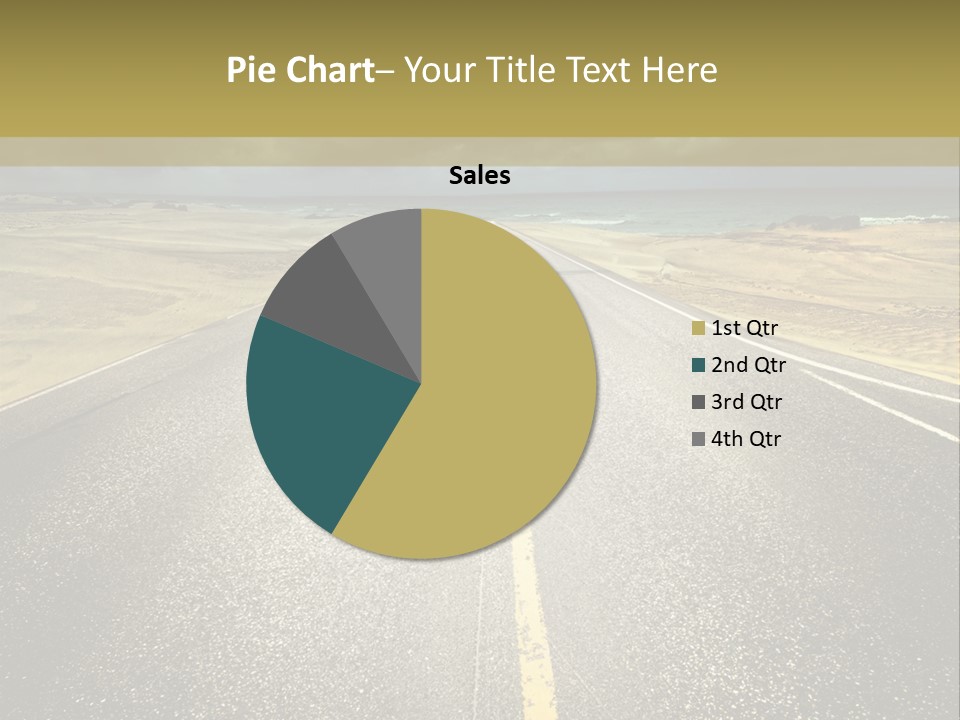 Dramatic Cloudscape Route PowerPoint Template