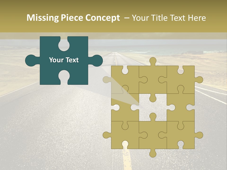 Dramatic Cloudscape Route PowerPoint Template