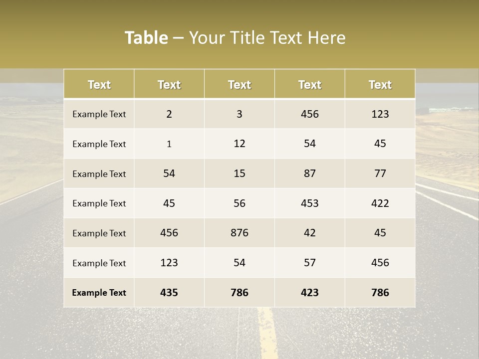 Dramatic Cloudscape Route PowerPoint Template