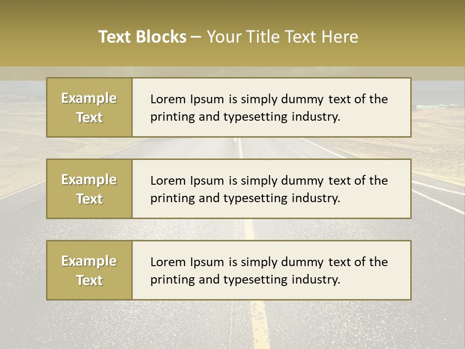Dramatic Cloudscape Route PowerPoint Template