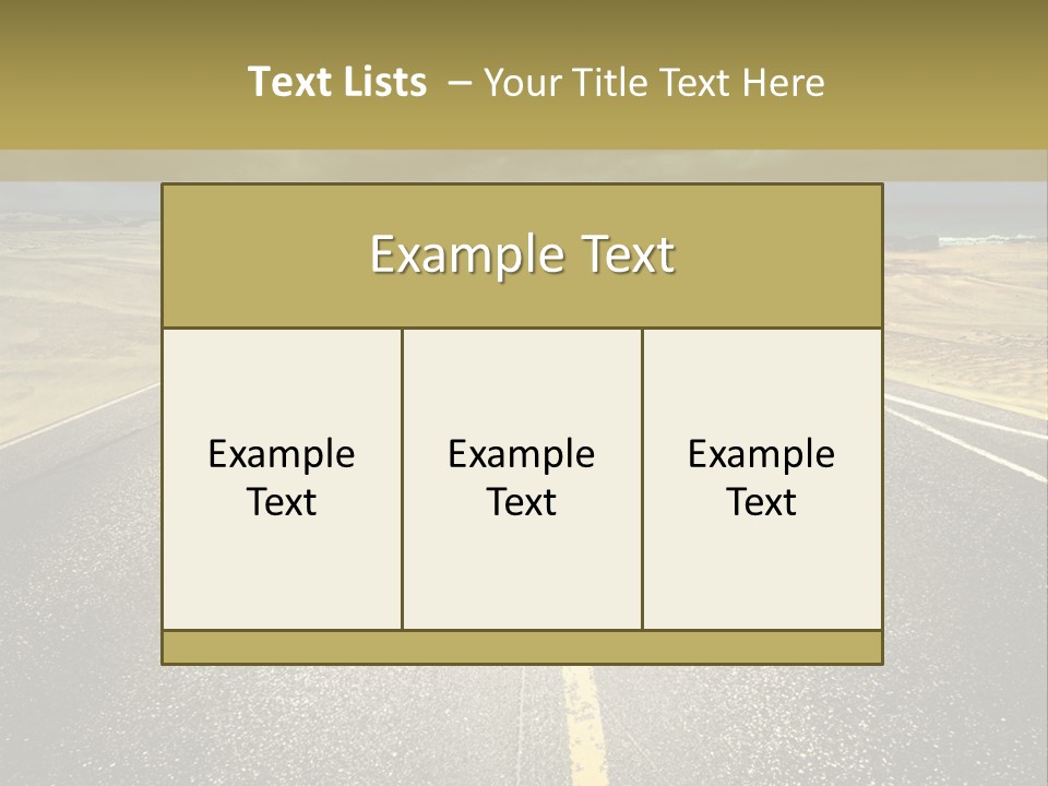 Dramatic Cloudscape Route PowerPoint Template