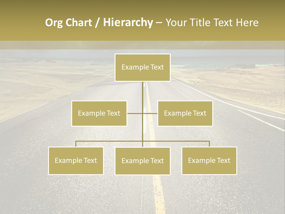 Dramatic Cloudscape Route PowerPoint Template