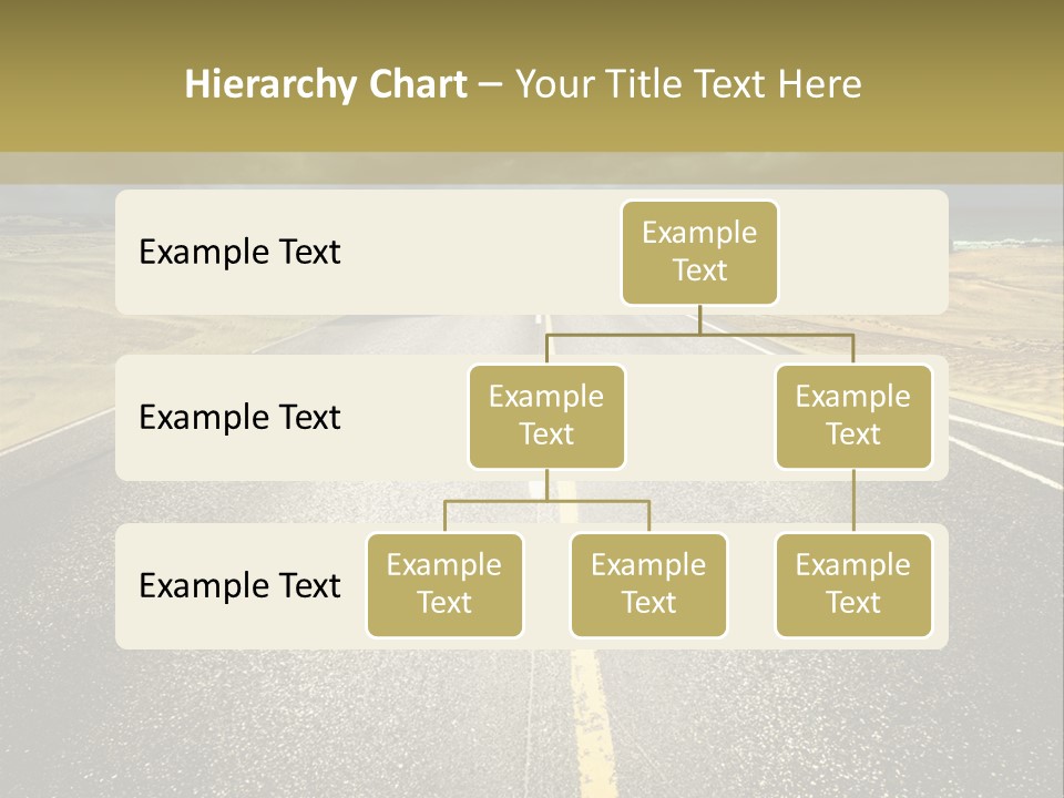 Dramatic Cloudscape Route PowerPoint Template