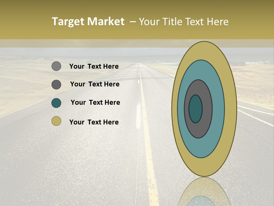 Dramatic Cloudscape Route PowerPoint Template