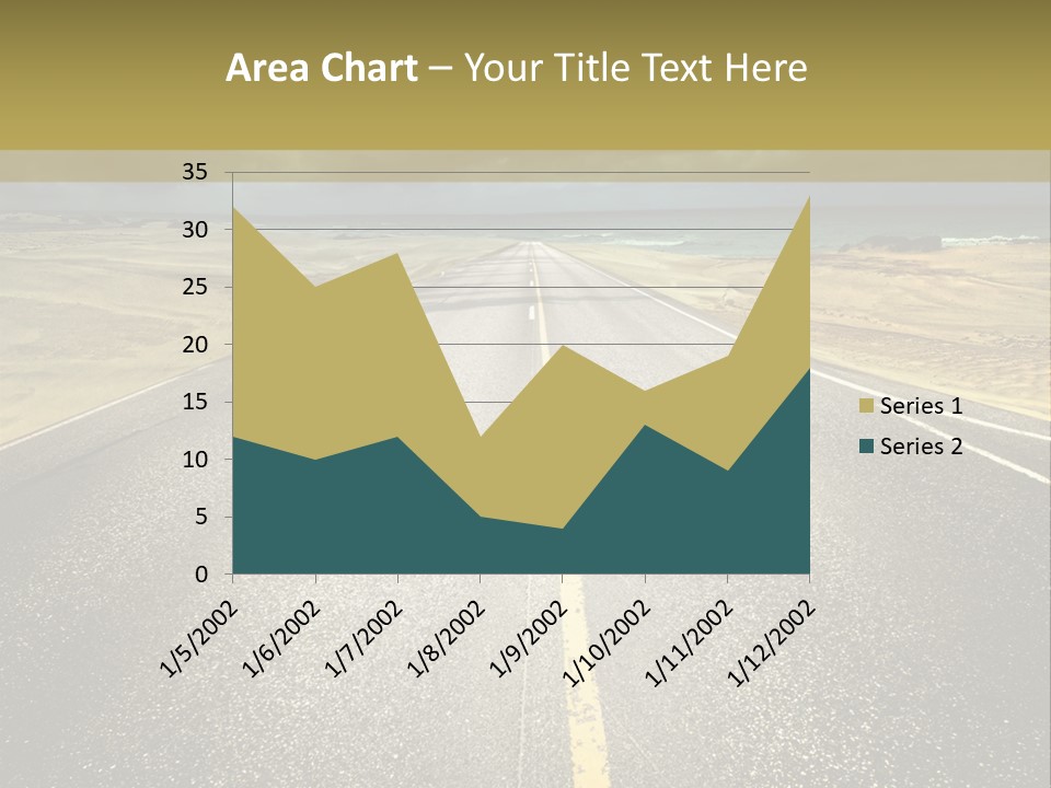 Dramatic Cloudscape Route PowerPoint Template
