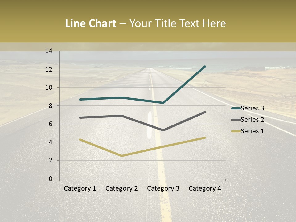 Dramatic Cloudscape Route PowerPoint Template