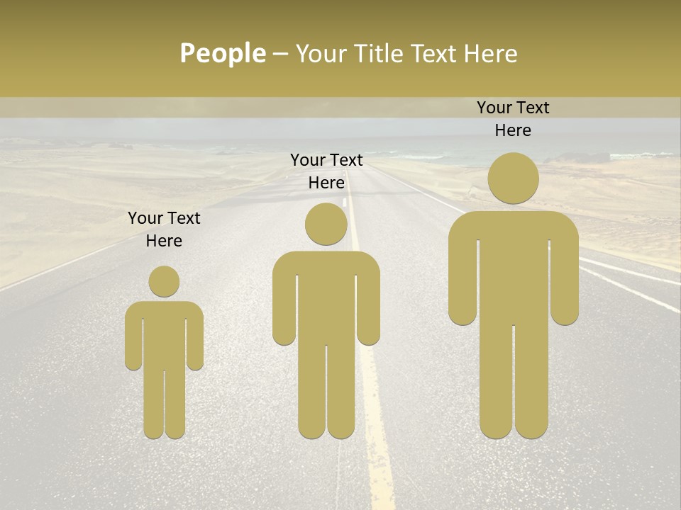 Dramatic Cloudscape Route PowerPoint Template