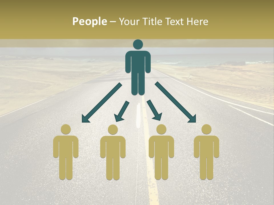 Dramatic Cloudscape Route PowerPoint Template