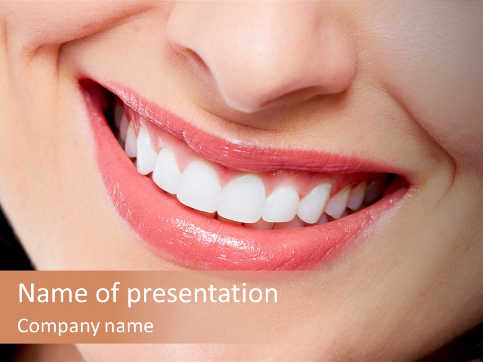 Whitening Dental Dentist PowerPoint Template