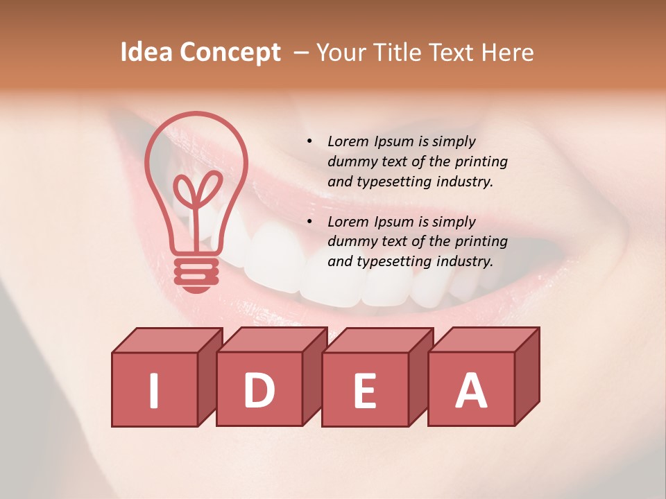 Whitening Dental Dentist PowerPoint Template