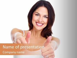 Emotions Female Student PowerPoint Template