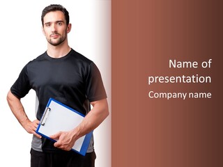 Worker Person Fit PowerPoint Template