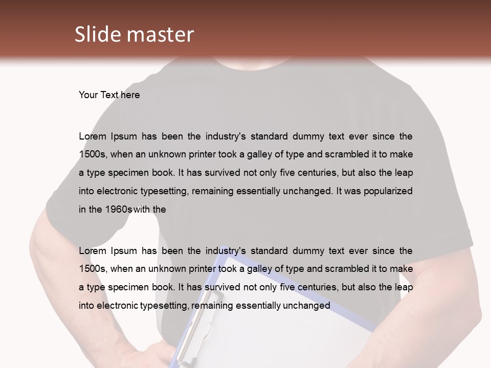 Worker Person Fit PowerPoint Template