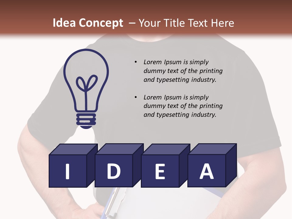 Worker Person Fit PowerPoint Template