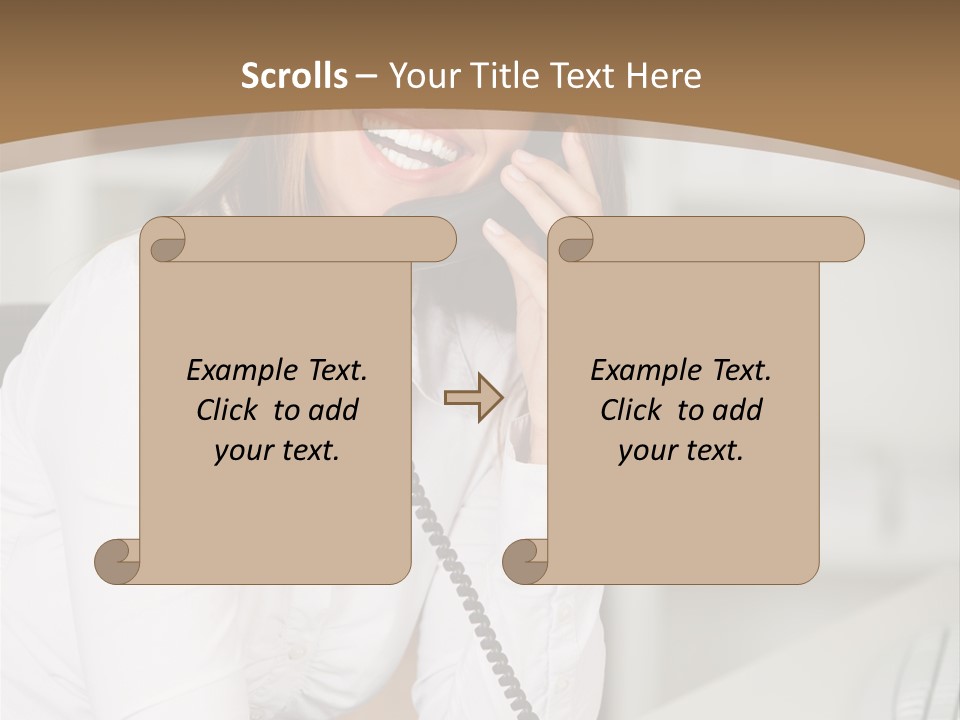 Paperwork One Vertical PowerPoint Template
