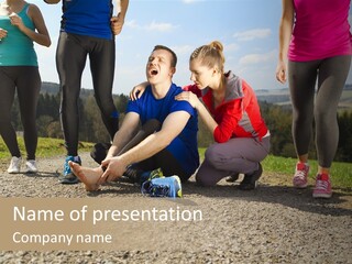 Sport Determination Action PowerPoint Template